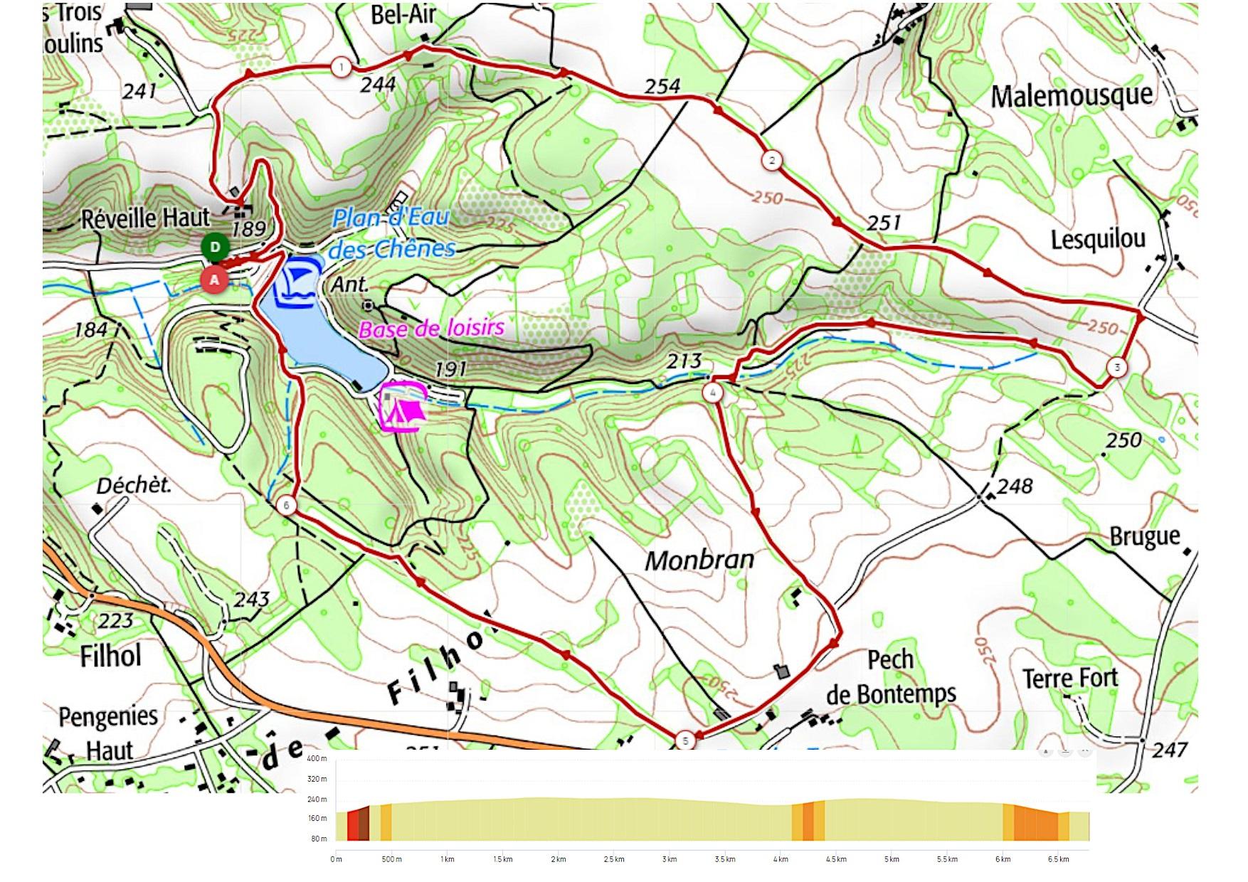 Carte papier montaigu de quercy