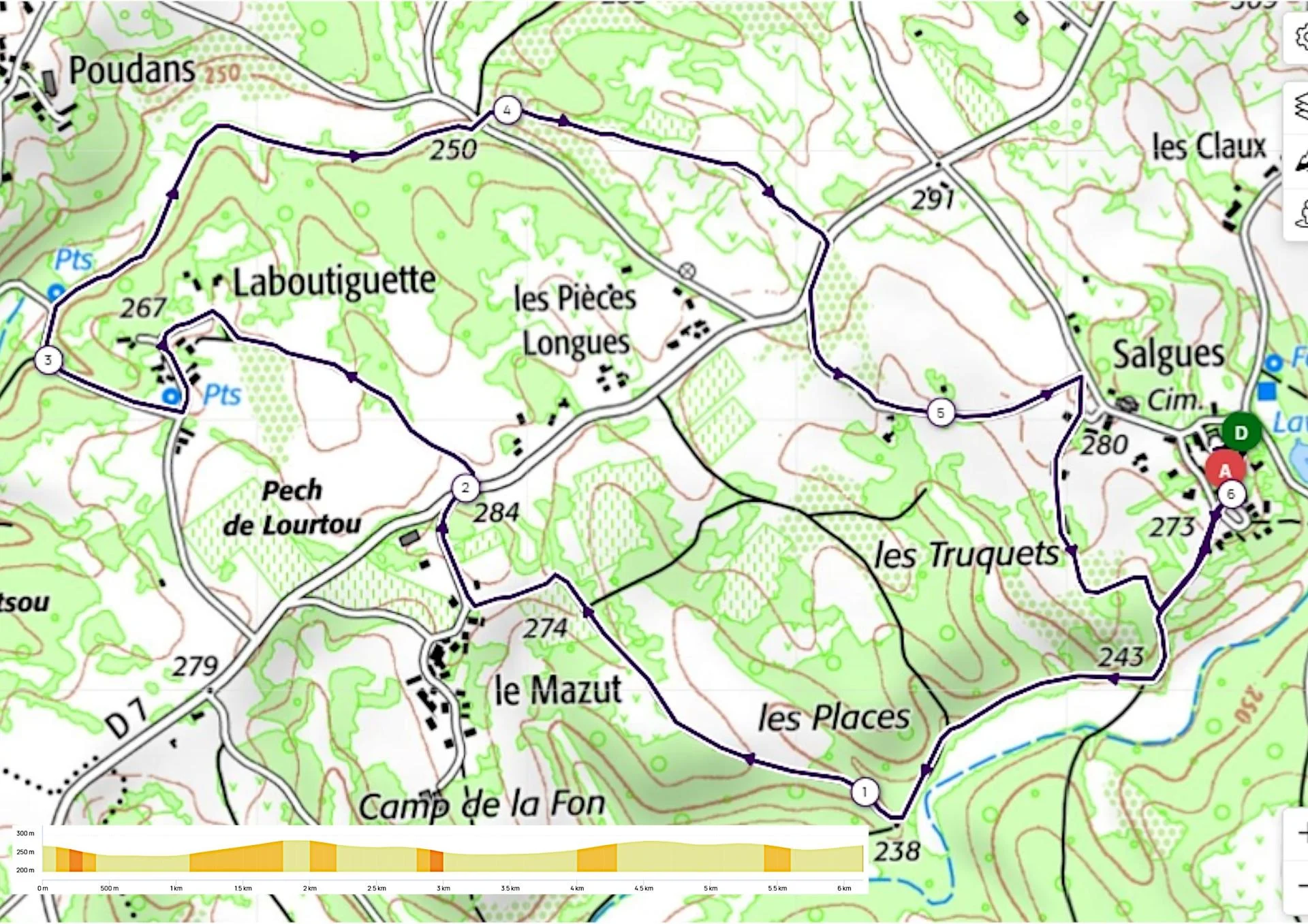 Salgues 6 5km